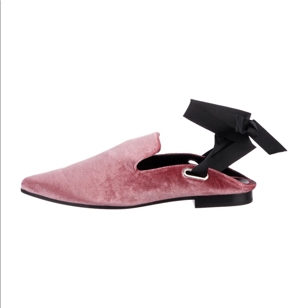 Robert Clergerie pink velvet mules 39